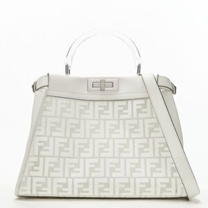 Fendi Limited Peekaboo FF Zucca clear PVC perspex bag